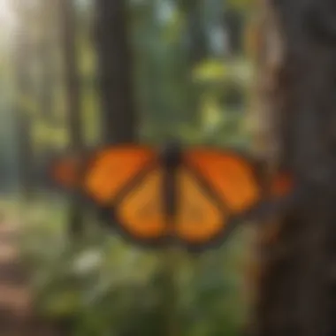 Monarch Migration: Pathways Through North America An infographic displaying the migratory routes of monarch butterflies.