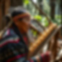 Traditional Native Californian weaving techniques