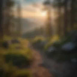 Majestic view of North Mountain at sunrise