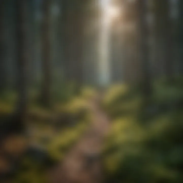 Hikers exploring the beautiful trails in the wilderness near Polebridge.