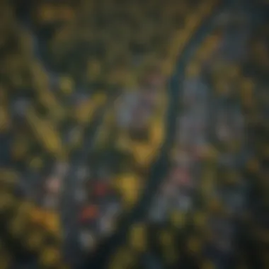 Bird's-Eye View of Polebridge Bird's-eye view of the charming town of Polebridge and its surroundings.