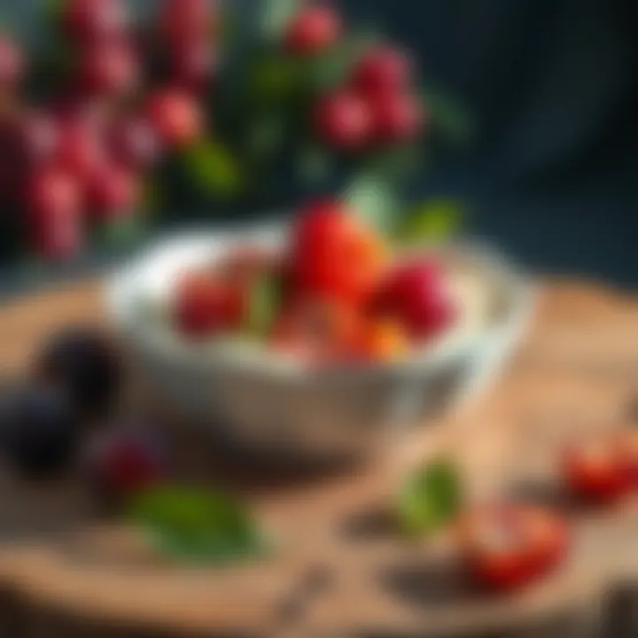 Culinary uses of American Plum in a vibrant dish