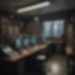 A high-tech radio engineering lab with equipment