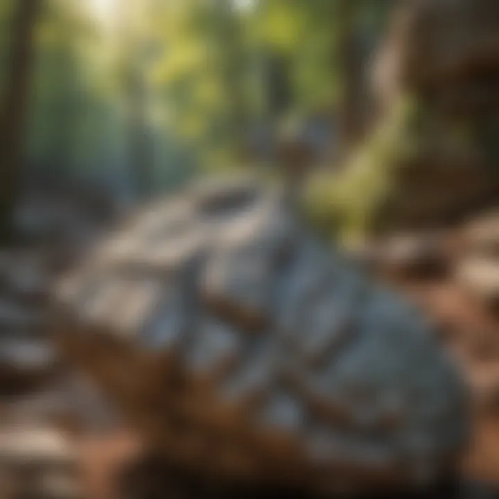 Close-up of unique rock formations found in Shawnee National Forest.