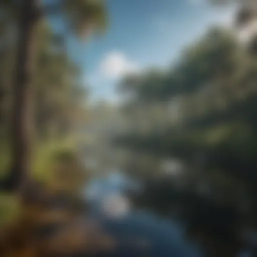 Scenic view of Silver Springs Campground under a clear sky
