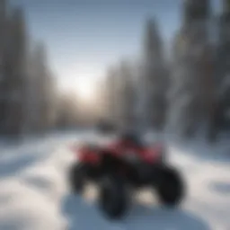 Scenic snow-covered landscape of Big Bear