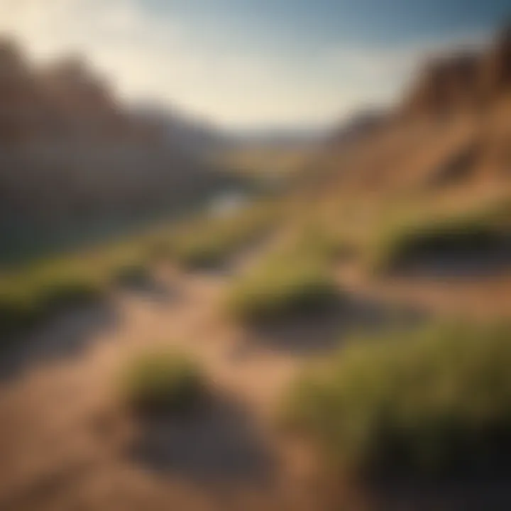 Tranquil landscape of the Badlands National Park