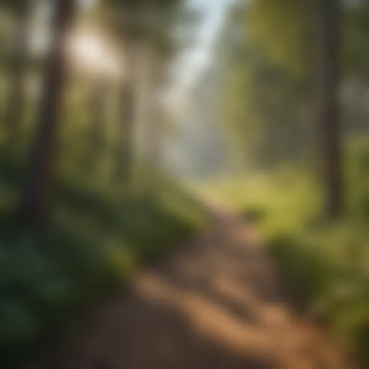 Scenic trail at Custer State Park surrounded by vibrant foliage