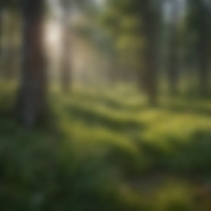 Lush green landscape of Black Hills showcasing diverse flora