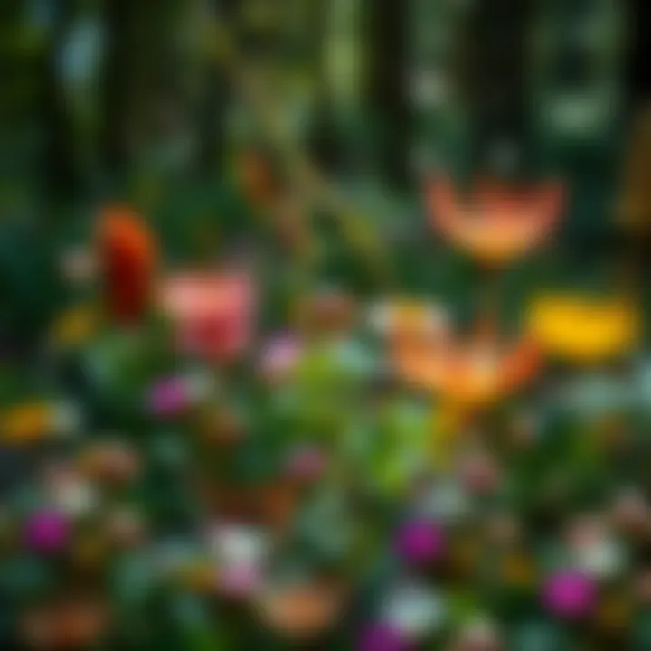 Biodiversity: The Rich Flora of National Parks Close-up of diverse flora found in national parks, showcasing biodiversity