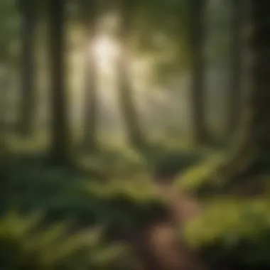 Lush Woodland Diversity Lush woodland showcasing diverse flora
