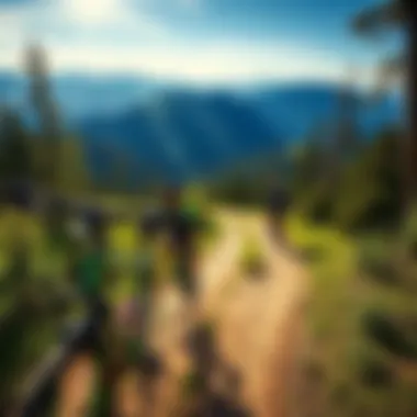 Majestic Mountain Trail Breathtaking view of a mountain trail