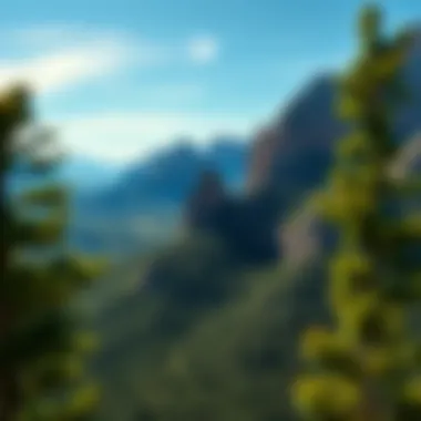 A panoramic view of Mt. Zion showcasing its lush greenery and mountain peaks