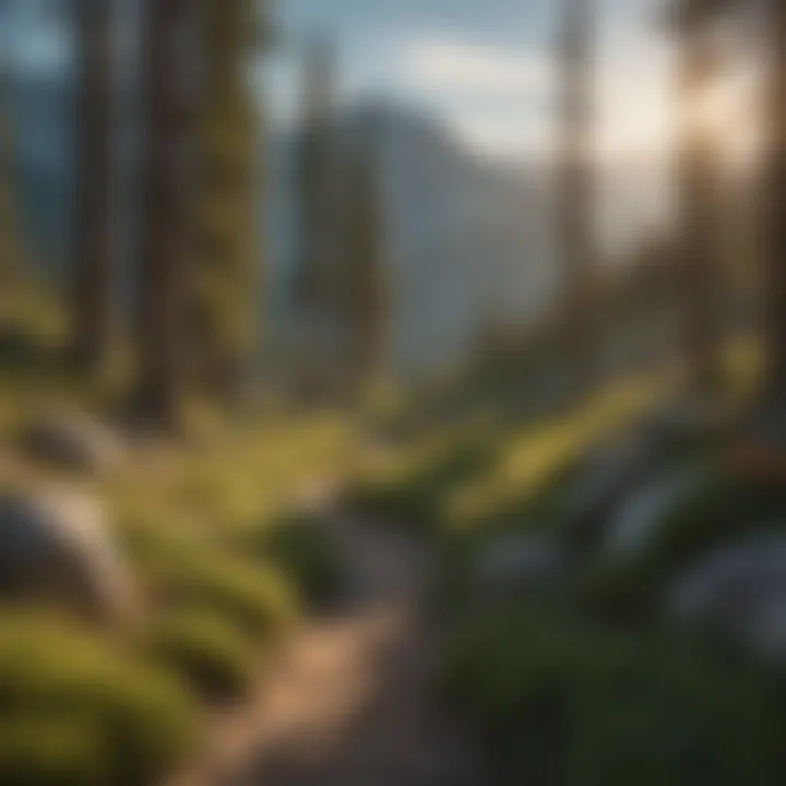 A breathtaking view of the Sierra Nevada mountains along the Pacific Crest Trail