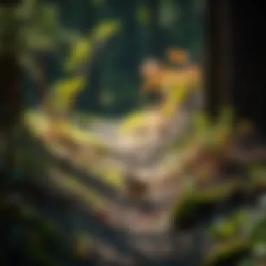 Wildlife thriving in the ecosystem along the trail.