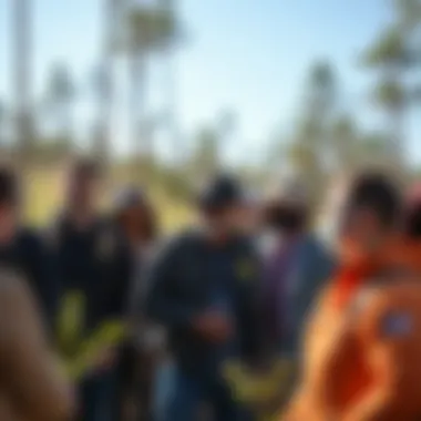 Community members participating in environmental advocacy and forest preservation