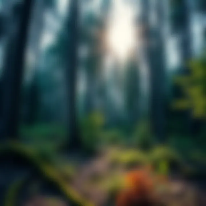 A serene forest landscape demonstrating the beauty of woodland conservation