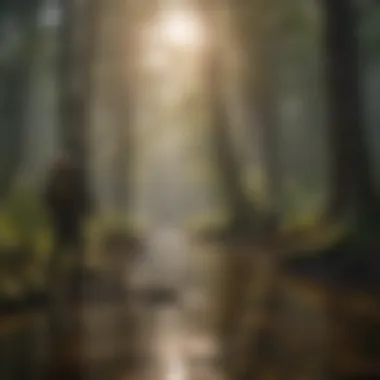 Conservation efforts showcasing volunteers engaging with the environment