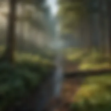 Natural Landscapes in 3D Detailed terrain visualization showcasing natural landscapes
