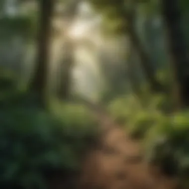 Lush Greenery of Thousand Island Trails Lush greenery along the Thousand Island Trails