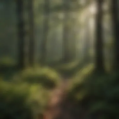 Ecosystem Health: A View of the Forest Canopy Breathtaking view of the forest canopy highlighting ecosystem health.