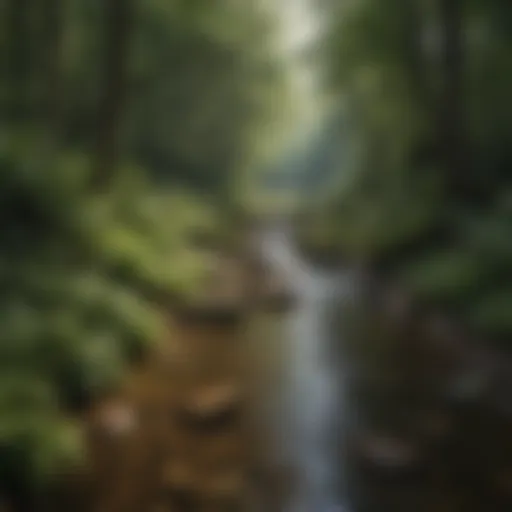 Lush forest landscape in Watersmeet, showcasing diverse flora.