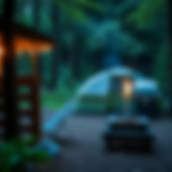 Various camping amenities available at Wheeler Gorge, enhancing the outdoor experience