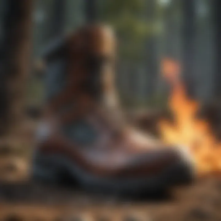 Durable boots designed for wildland firefighting