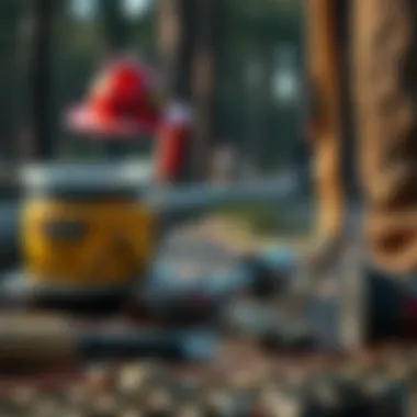 Equipment used by wildland firefighters in the field