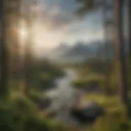 Vast wilderness landscape seen from the visitor center
