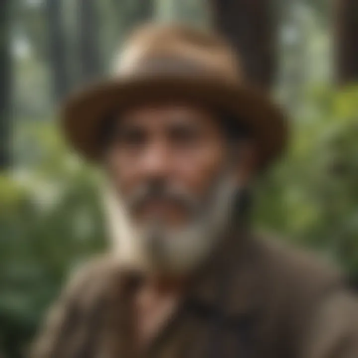 Historical depiction of Yerba Santa in cultural practices