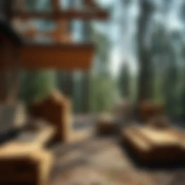 Fibreboard wood being utilized in an eco-friendly setting