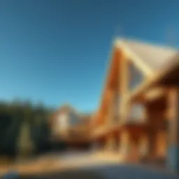 Timber structure showcasing modern architecture