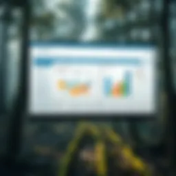 Illustration showcasing the interface of Finoko software for budgeting