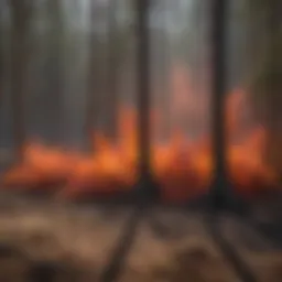 A visual representation of various fire retardant treatment methods for wood