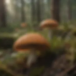 Diverse wild mushroom species found in Florida's ecosystem