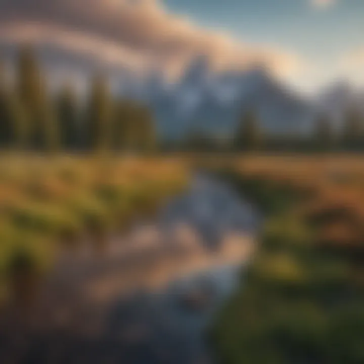 Majestic view of Grand Teton National Park