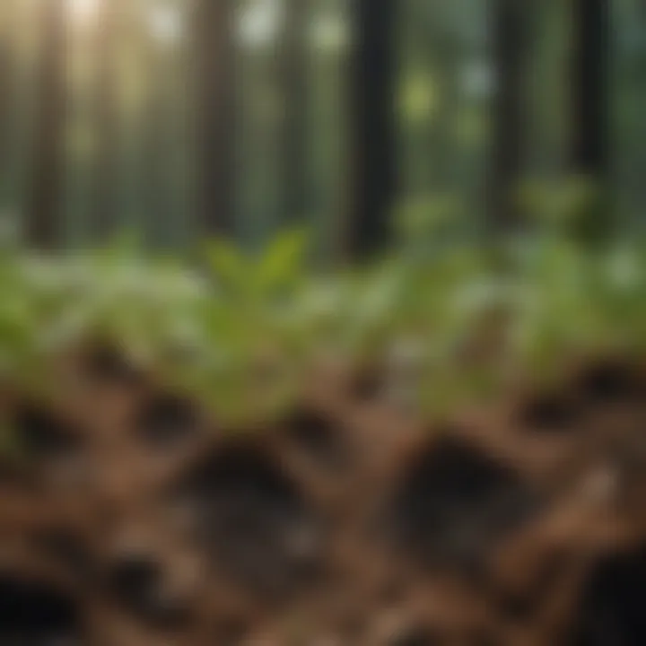 Healthy seedlings emerging from germination paper