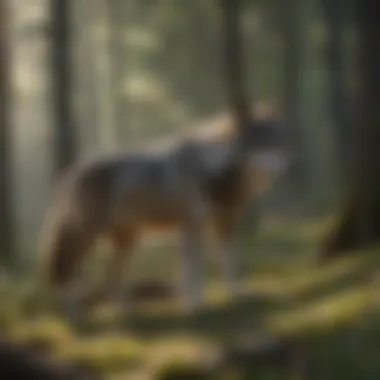 Visual representation of successful conservation strategies for gray wolves.