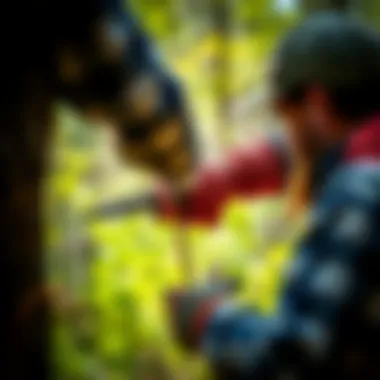 Demonstration of proper trimming techniques