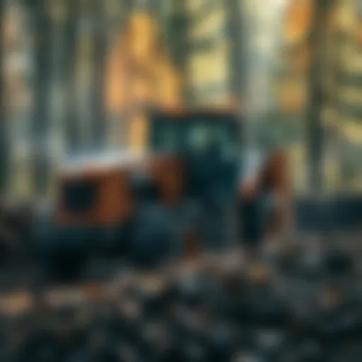 Innovative Equipment for Forestry Mulching Advanced forestry mulching equipment in action