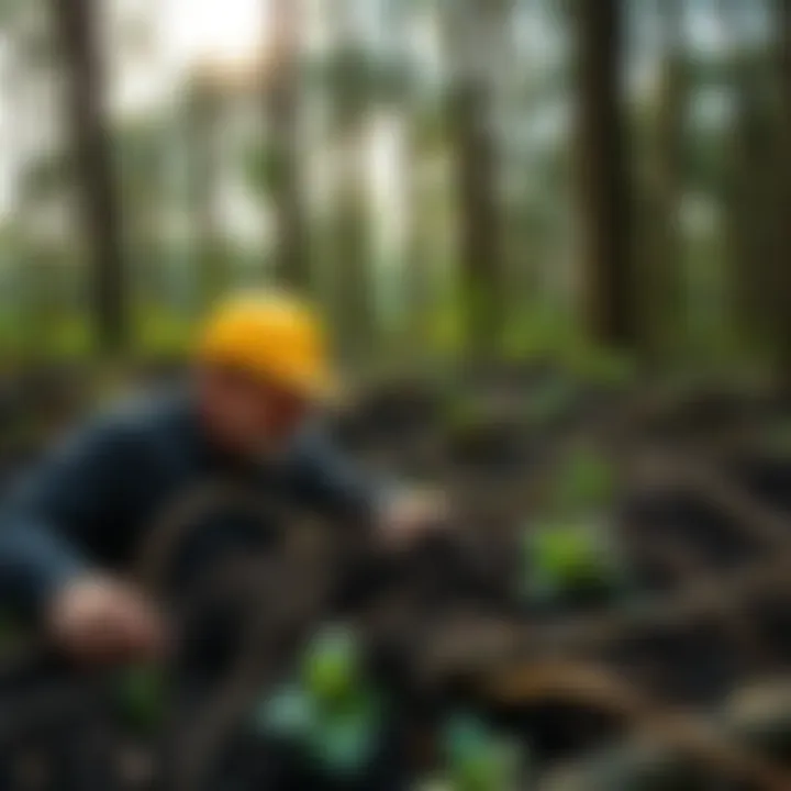 Forest health benefits illustrated by thriving woodland post-mulching