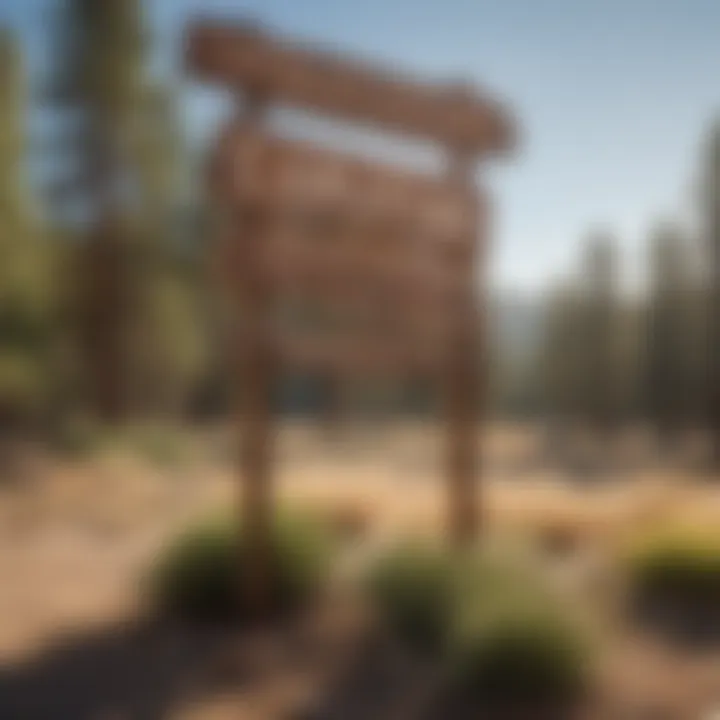 Historical signage depicting the rich history of the campground.
