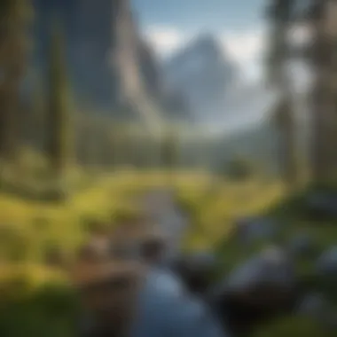 Exploring the Majesty of National Parks A serene view of a national park showcasing majestic mountains and lush greenery