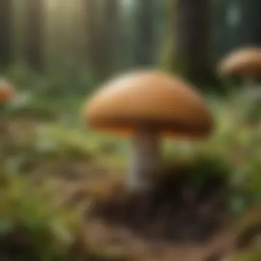 Understanding Mushroom Cap Characteristics Illustration of mushroom cap characteristics and textures
