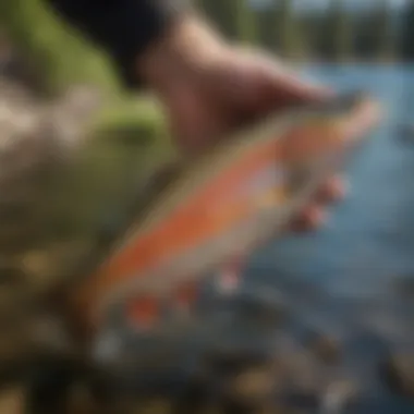 Catch of the Day Close-up of a trout caught in Lake Tahoe