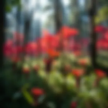 Thriving Woodland Ecosystem A vibrant woodland ecosystem thriving under care