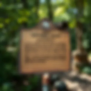 Historical marker detailing the rich heritage associated with the Lovers Leap location