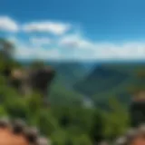 Panoramic view of the Lovers Leap Trail showcasing lush greenery and scenic vistas