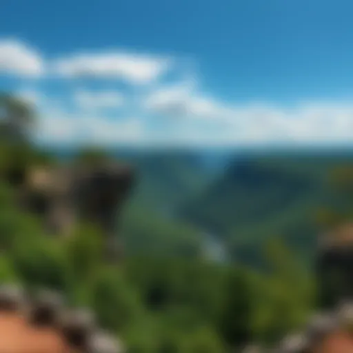 Panoramic view of the Lovers Leap Trail showcasing lush greenery and scenic vistas